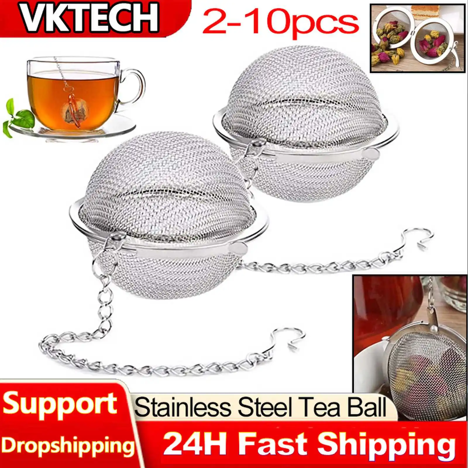 2-10pcs Stainless Steel Ball M - Loose Leaf Tea Infuser review and price
